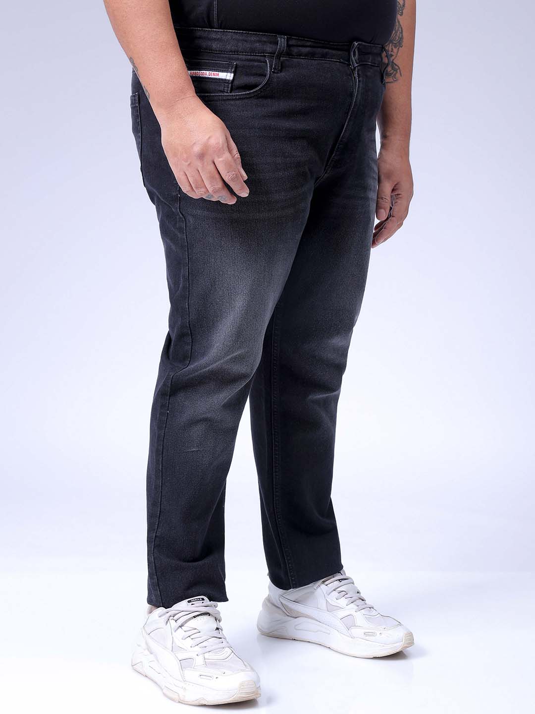 Men's Black Slim Fit Casual Jeans