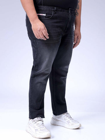 Men's Black Slim Fit Casual Jeans