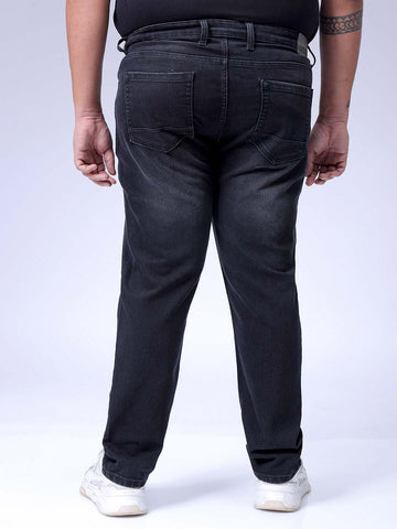 Men's Black Slim Fit Casual Jeans