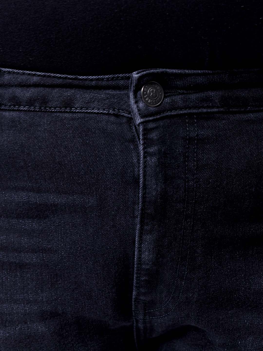 Men's Black Slim Fit Casual Jeans