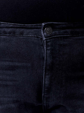 Men's Black Slim Fit Casual Jeans