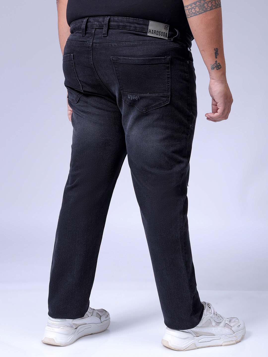 Men's Black Slim Fit Casual Jeans