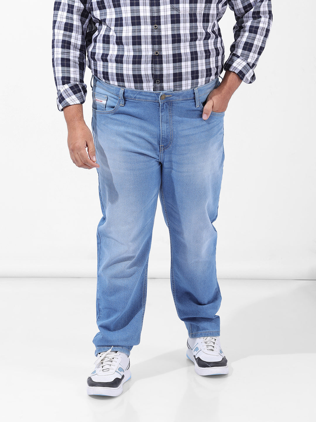 Men's Blue Slim Fit Casual Jeans