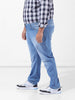 Men's Blue Slim Fit Casual Jeans