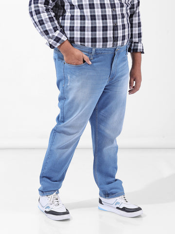 Men's Blue Slim Fit Casual Jeans