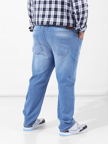 Men's Blue Slim Fit Casual Jeans