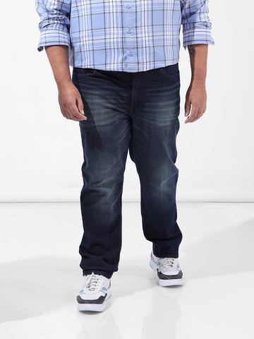 Men's Blue Slim Fit Casual Jeans