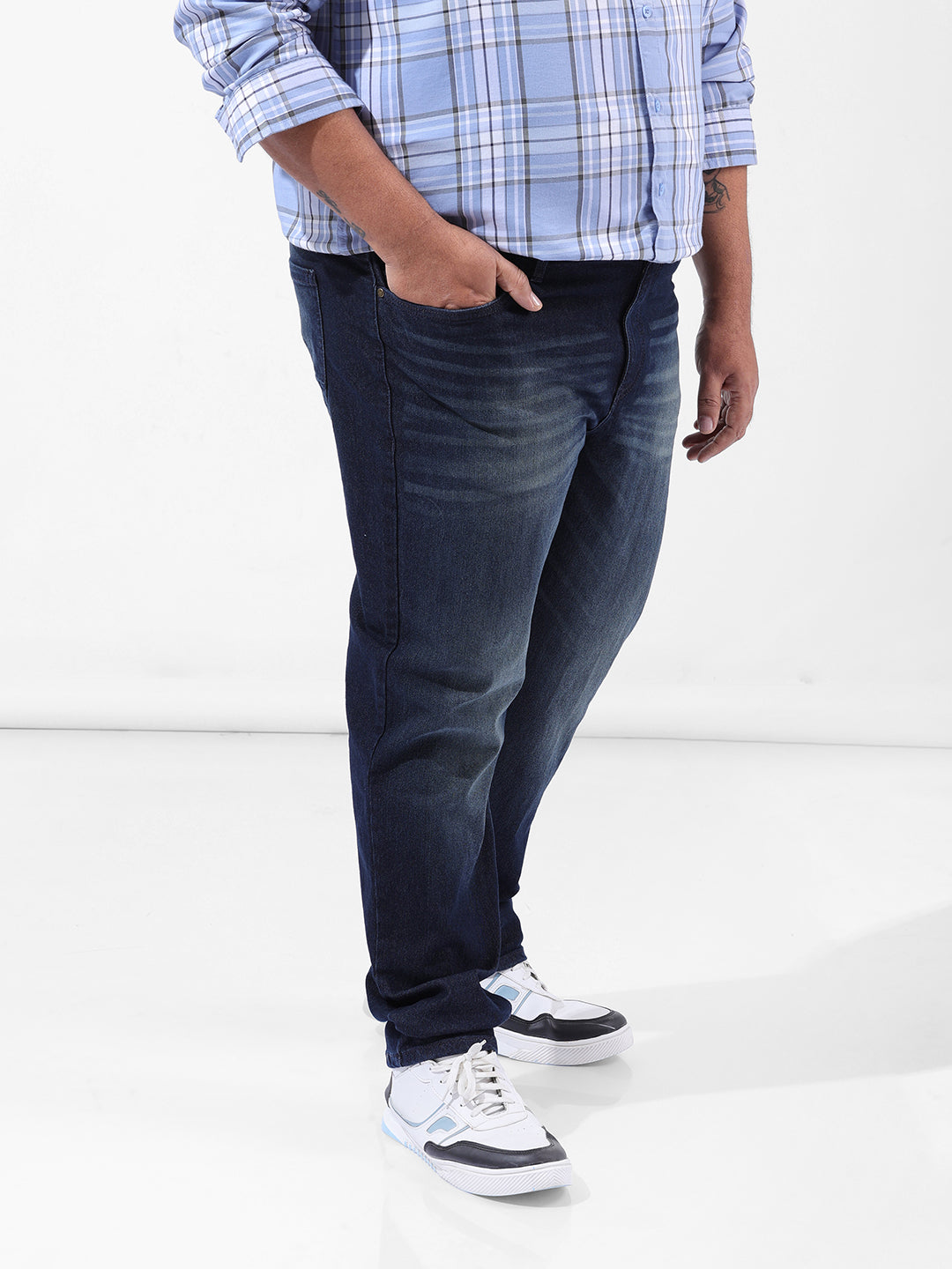 Men's Blue Slim Fit Casual Jeans