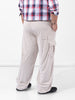 Men's Off White Loose Cargo Utility Joggers