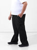 Men's Black Loose Cargo Utility Joggers