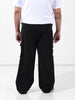 Men's Black Loose Cargo Utility Joggers