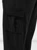 Men's Black Loose Cargo Utility Joggers
