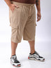 Men's Plus Size Loose Fit Mid Rise Cargo Shorts