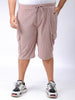 Men's Plus Size Loose Fit Mid Rise Cargo Shorts