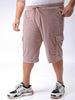 Men's Plus Size Loose Fit Mid Rise Cargo Shorts