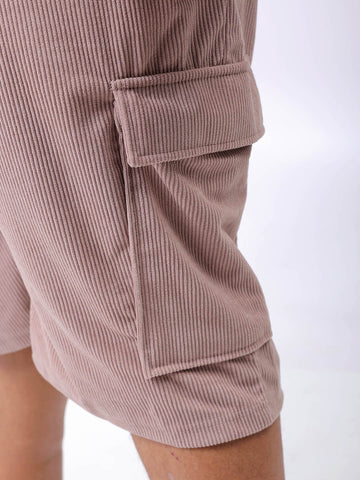 Men's Plus Size Loose Fit Mid Rise Cargo Shorts