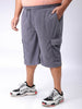 Men's Plus Size Loose Fit Mid Rise Cargo Shorts