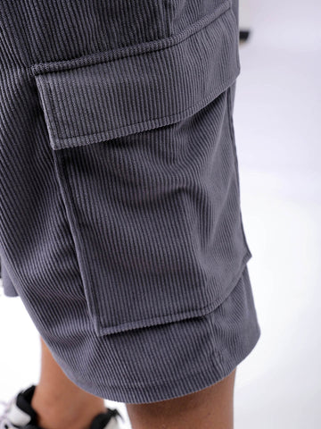 Men's Plus Size Loose Fit Mid Rise Cargo Shorts