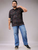 Men's Khaki Straight Fit Solid Stretchable Plus Size Jeans