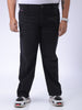 Men's Plus Size Black Vintage Straight Fit Solid Jeans