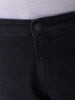 Men's Plus Size Black Vintage Straight Fit Solid Jeans