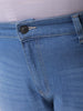 Men's Plus Size Blue Vintage Straight Fit Solid Jeans