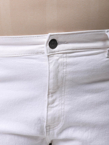 Men's Plus Size Straight Fit Solid Jeans