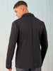 Men's Black Comfort Straight Fit Solid Luxe Blazer