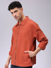Men's Relaxed Fit Solid Zipperper Carpenter Jacket