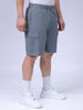 Men's Blue Relaxed Fit Utility Shorts