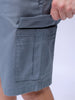 Men's Blue Relaxed Fit Utility Shorts