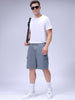 Men's Blue Relaxed Fit Utility Shorts