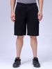 Men's Black Relaxed Fit Utility Shorts