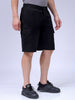 Men's Black Relaxed Fit Utility Shorts