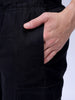 Men's Black Relaxed Fit Utility Shorts
