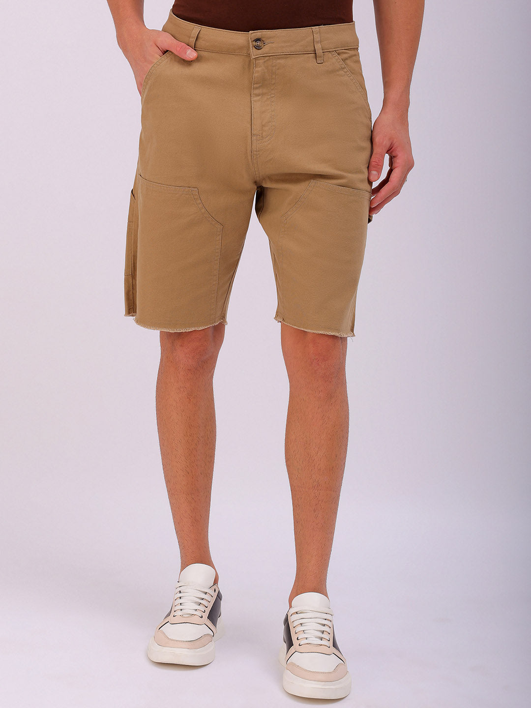 Shop Men's Solid Relaxed Fit Shorts Online.