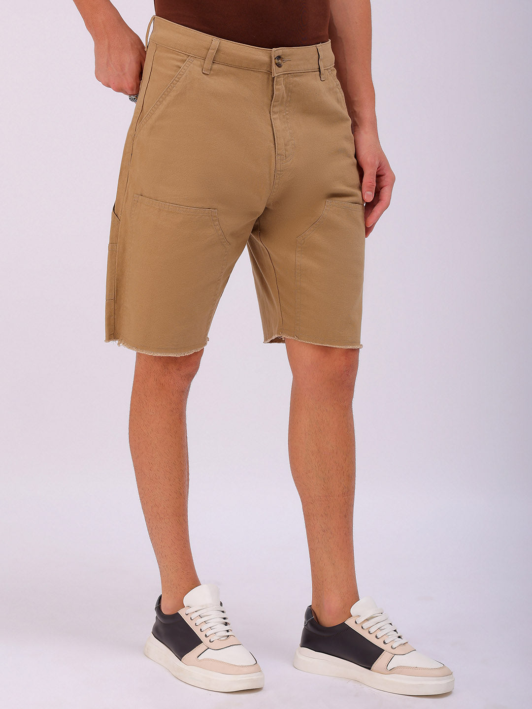 Shop Men's Solid Relaxed Fit Shorts Online.