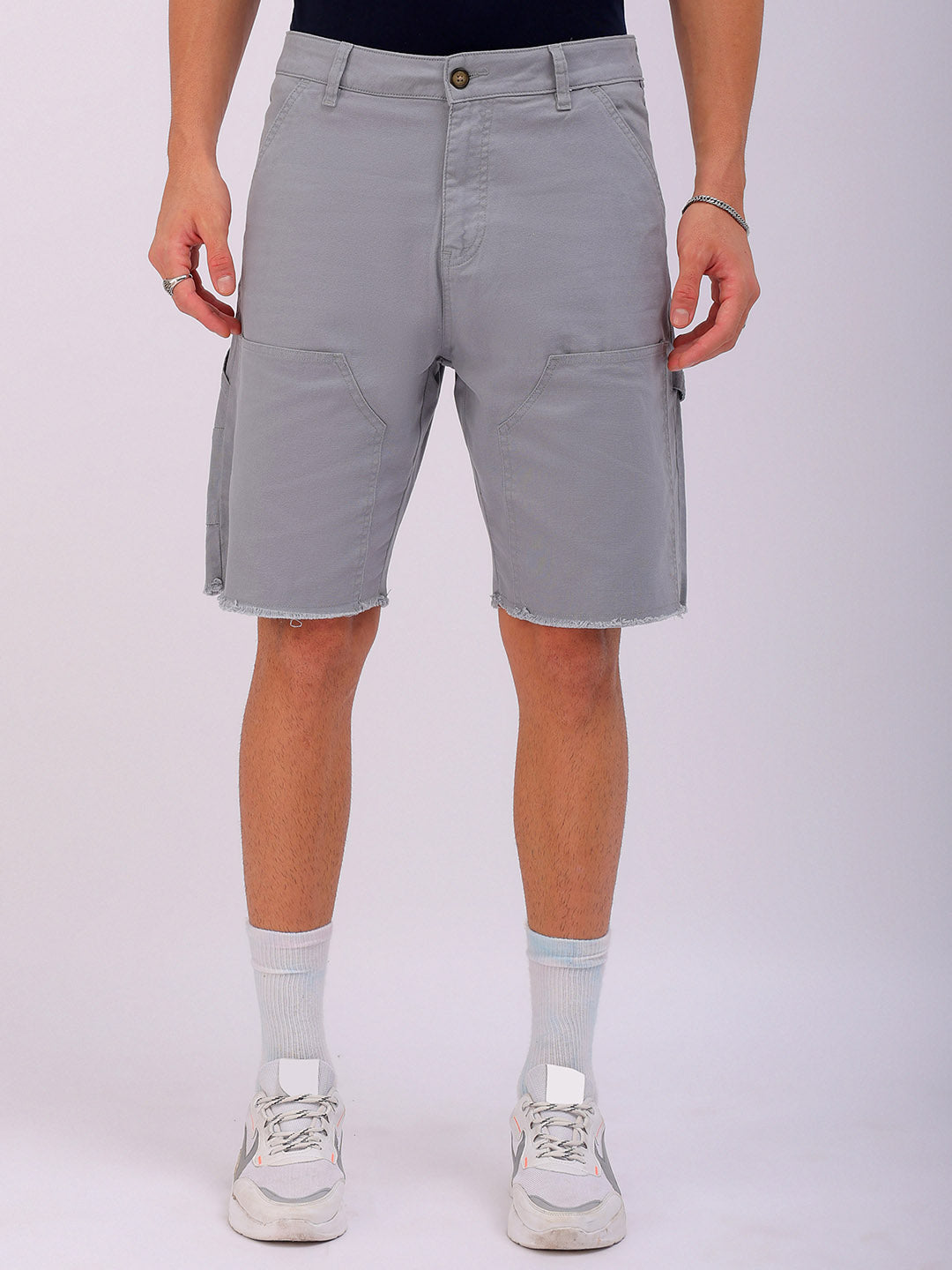 Shop Men's Solid Relaxed Fit Carpenter Shorts Online.