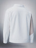 Men's Optic White Relaxed Fit Colourblocked Casual Jacket