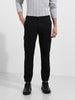 Men's Black Regular Fit Solid Utility Cargo