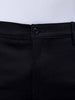 Men's Black Regular Fit Solid Resortwear Chino Shorts
