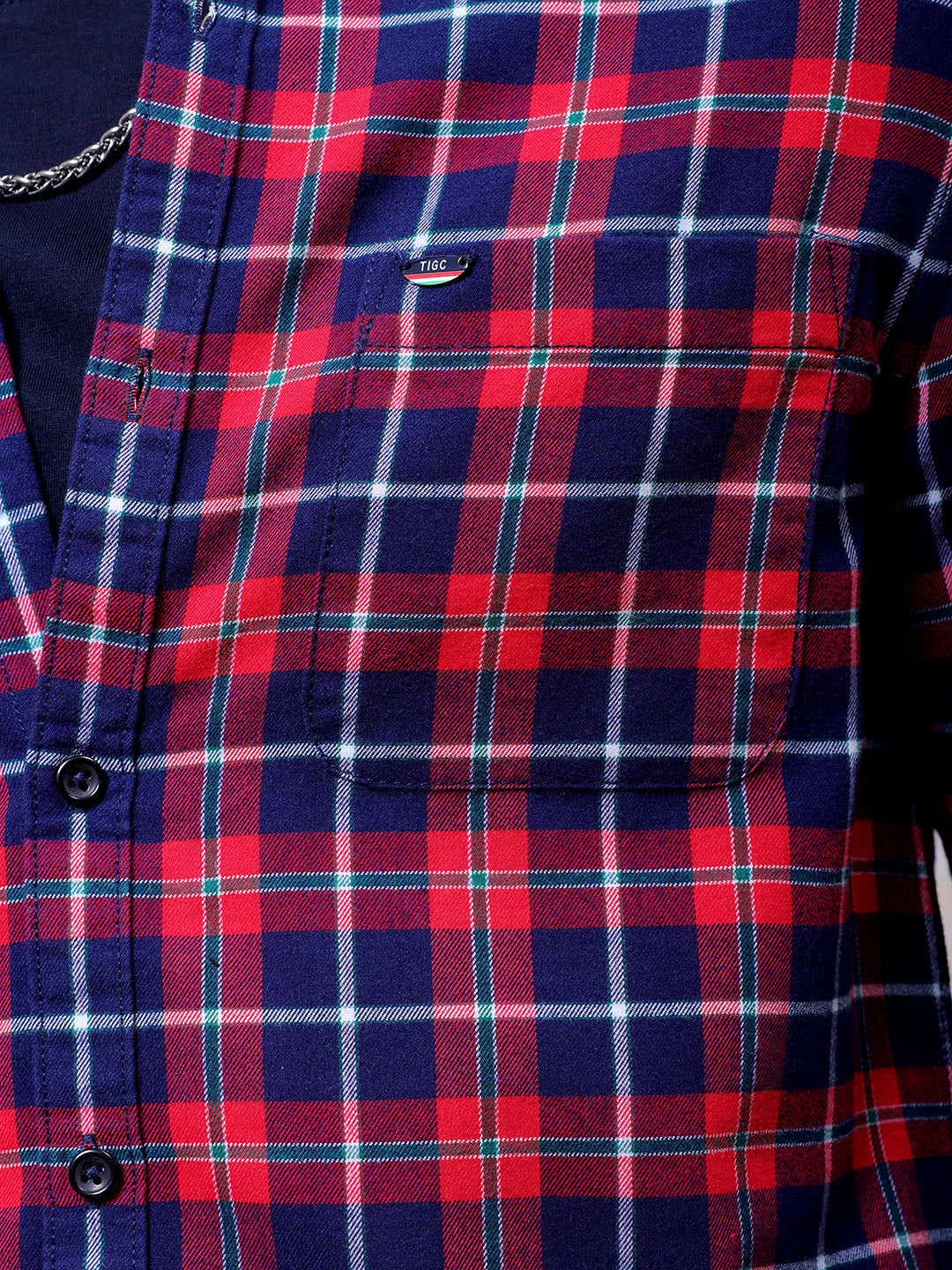 Shop Men's Checked Slim Fit Shirt Online.