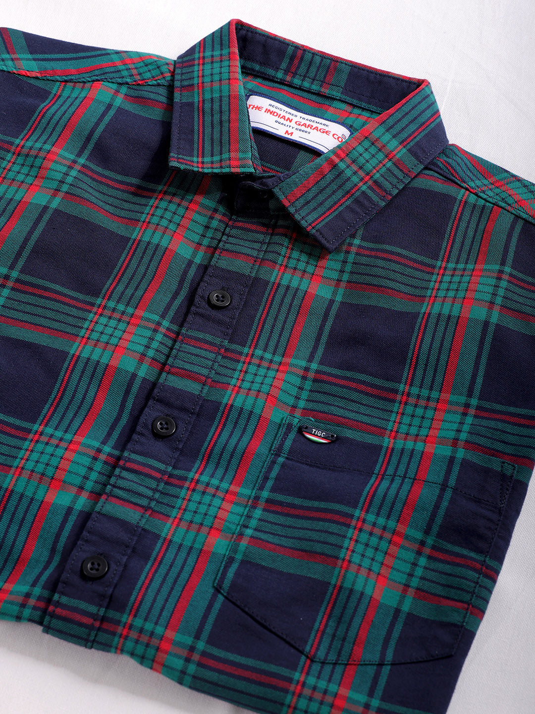 Shop Men's Checked Slim Fit Casual Shirt Online.