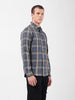 Men's Green Slim Fit Checked Casual Shirt