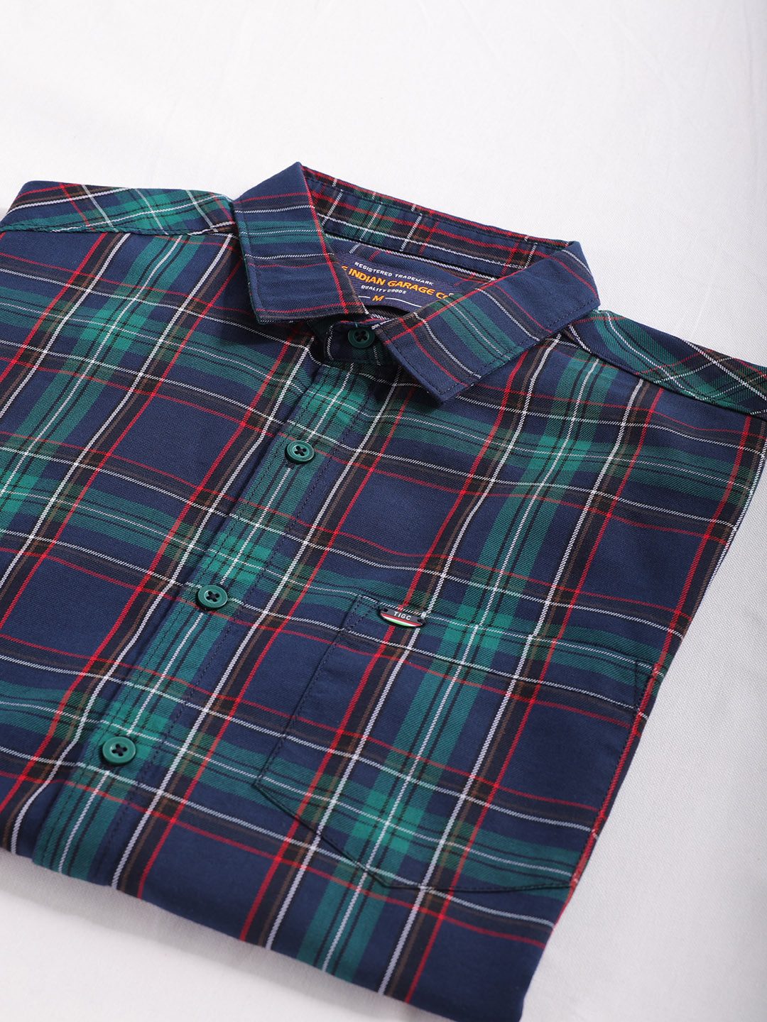 Shop Men's Checked Slim Fit Casual Shirt Online.