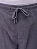 Men's Grey Relaxed Fit Knitted Corduroy Jogger Trousers