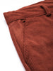 Men's Rust Regular Fit Textured Casual Trouser