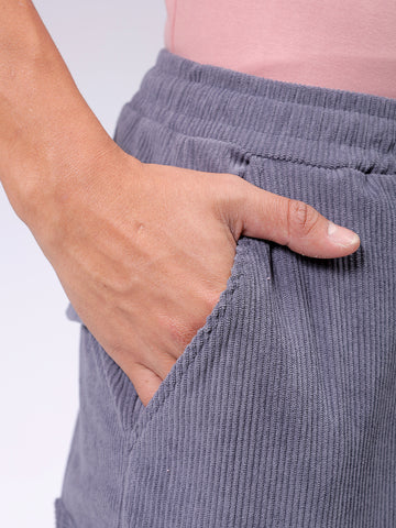 Men's Grey Loose Fit Textured Streetwear Jogger Trouser