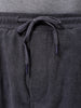 Men's Grey Loose Fit Textured Streetwear Jogger Trouser