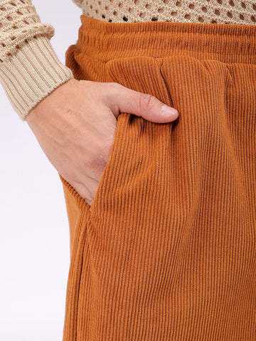 Men's Tan Baggy Fit Textured Athletic  Jogger
